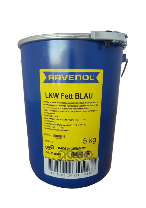  Ravenol Lkw Fett Blau ( 5) Ravenol . 1340117-005-03-000