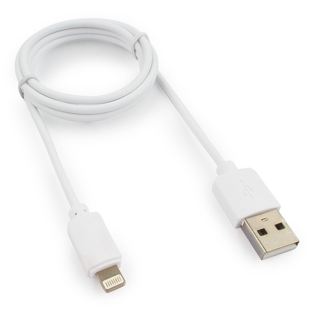 Гарнизон Кабель USB*2.0 Am - Lightning Гарнизон GCC-USB2-AP2-1M-W, белый - 1 метр