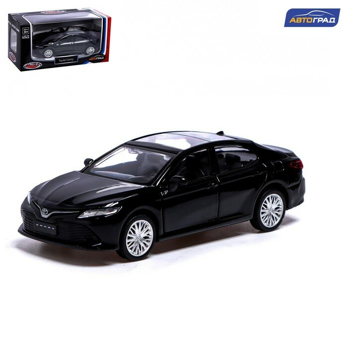 Автоград Машина металлическая TOYOTA CAMRY, 1:43, инерция, открываются двери, цвет чёрный