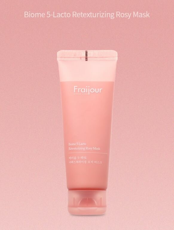 Fraijour Обновляющая маска для лица пробиотики Biome 5-Lacto Retexturizing Rosy Mask, 75 гр