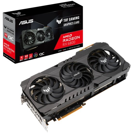 Видеокарта ASUS Radeon RX 6800 TUF GAMING OC 16G