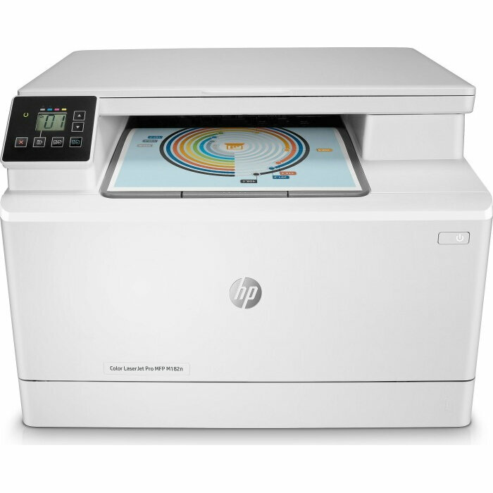 МФУ HP Color LaserJet Pro M182n 7KW54A A4 Цветной/печать Лазерная/разрешение печати 600x600dpi/разрешение сканирования 1200x1200dpi