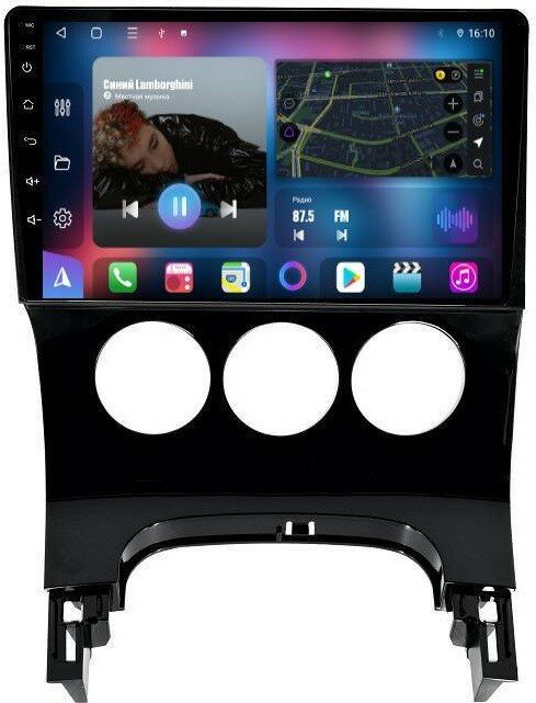 Штатная магнитола для Peugeot 3008 2010-2017 - FarCar HL197M на Android 10, 8-ядер, 4Гб-64Гб, встроен 4G модем