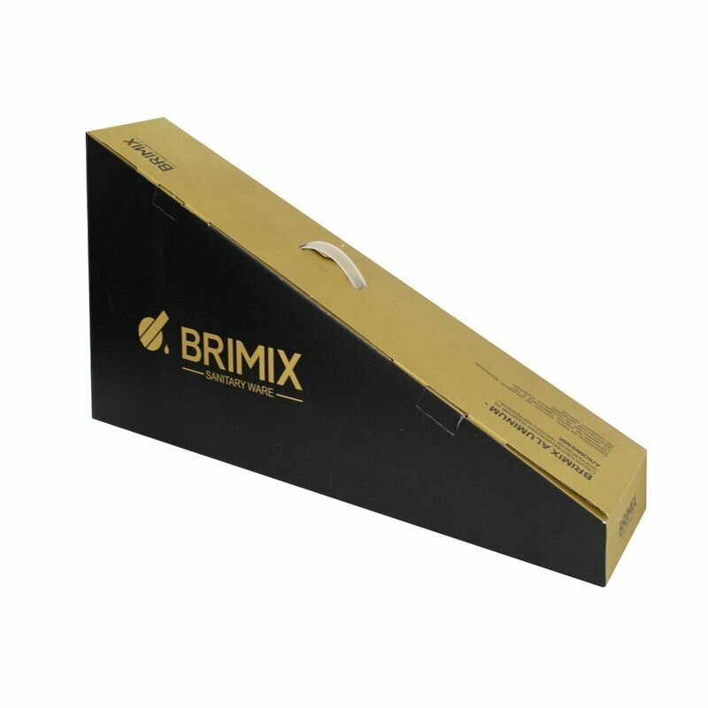 BRIMIX - Смеситель + стойка душевая "тропический душ" с двумя лейками из алюминия, графит - фотография № 2