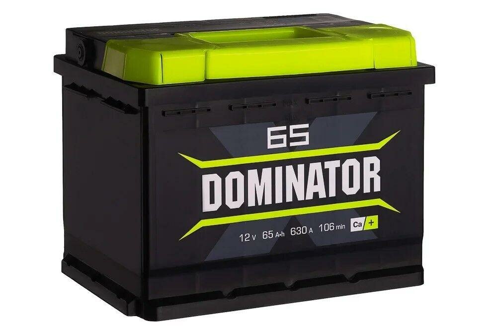 Аккумулятор автомобильный Dominator 65Ач обратная полярность