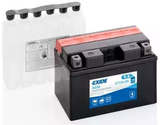 EXIDE ET12A-BS Аккумуляторная батарея EXIDE AGM [12V 9,5Ah 130A B0]