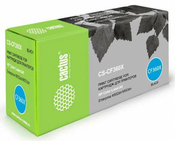 Картридж BLACK /M552DN/M553DN 12.5K CACTUS CS-CF360X