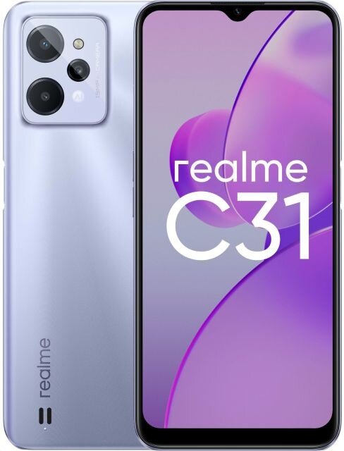 Смартфон realme C31 3/32 ГБ, светло-серебристый (RU)