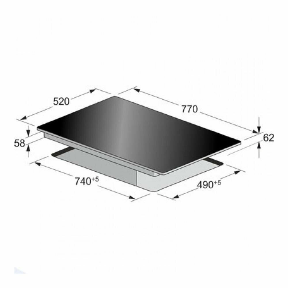 Индукционная варочная панель 77х52 см Kaiser La Perle KCT 777 FI - фотография № 3