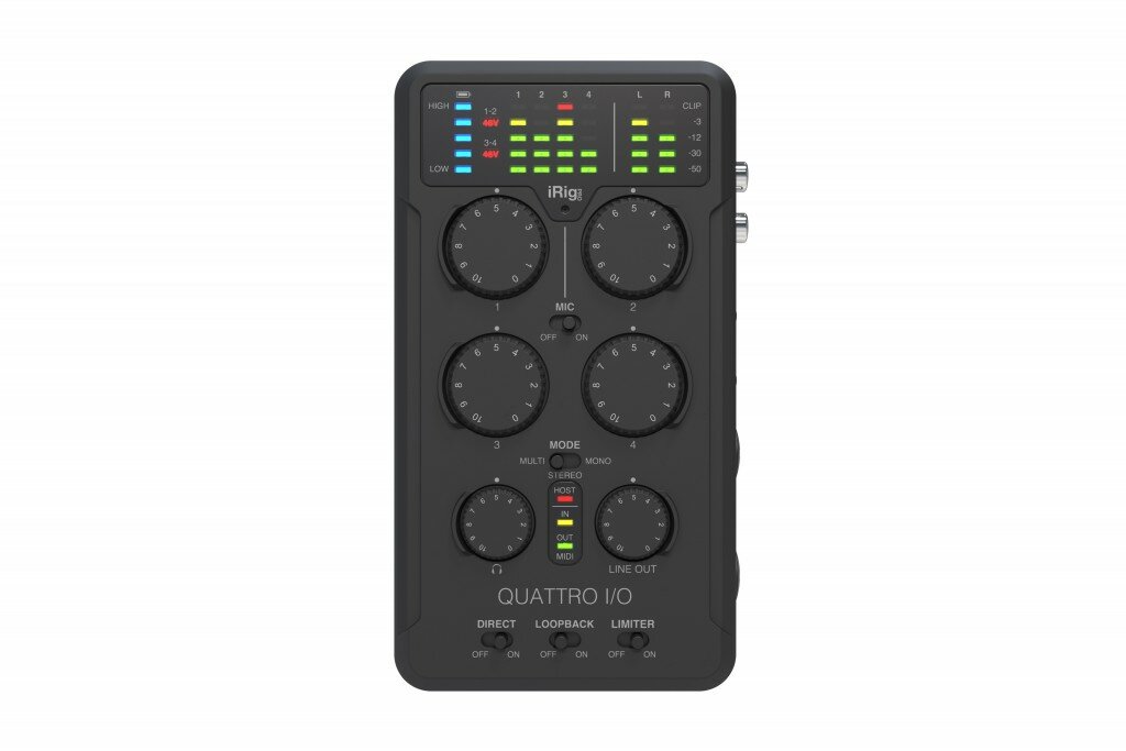 IRIG-Pro-QUATTRO-IN Аудио и MIDI-интерфейс для мобильных устройств, IK Multimedia