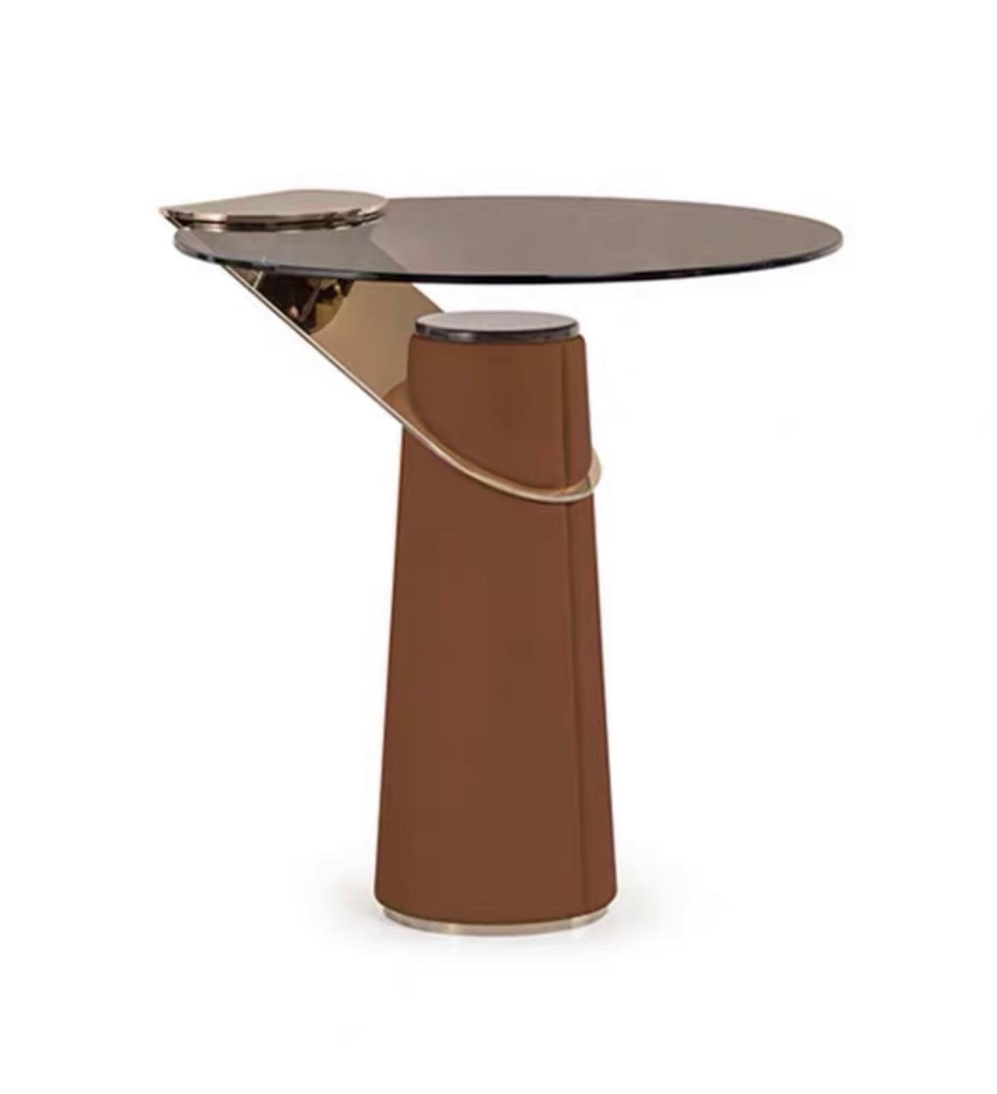 Кофейный столик в стиле TURRI ECLIPSE Side table (бежевый) - фотография № 8