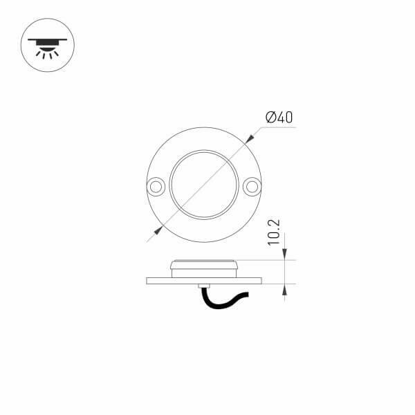 Arlight Накладной светодиодный светильник Arlight ART-Deck-Lamp-R40-1W Warm3000 024925 - фотография № 2