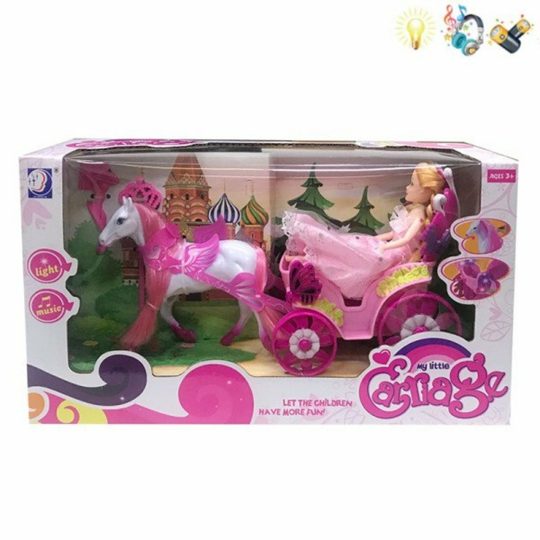 Игровой набор "На прогулке", свет, звук, в комплекте предметов 5шт. Shantou Gepai 100928009