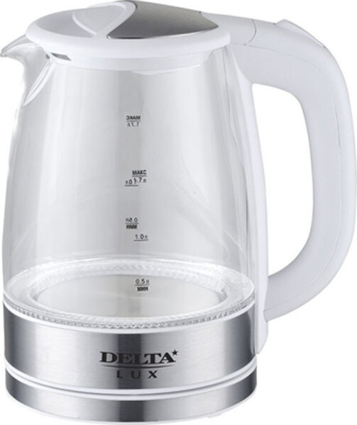 Чайник DELTA LUX DL-1204W белый .