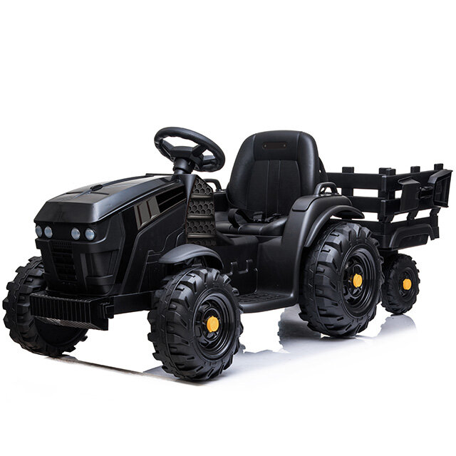 Внедорожники и джипы BDM Детский электромобиль Bettyma трактор с прицепом 2WD 12V - BDM0925-BLACK