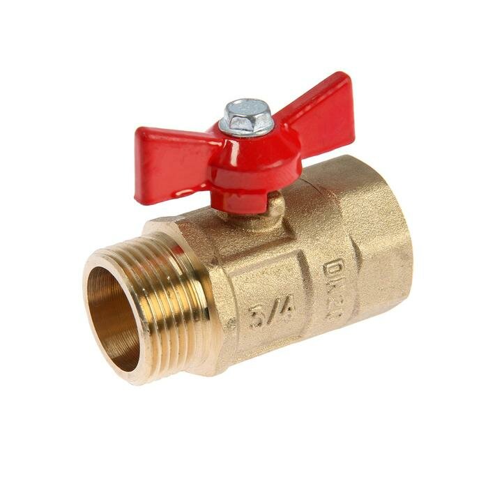 фото Кран шаровой "галлоп" практик DN-20 131, внутренняя/наружная резьба 3/4", бабочка