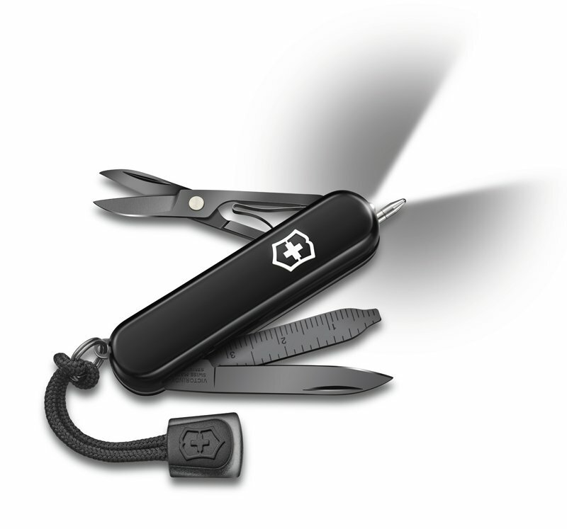 Нож-брелок Signature Lite Onyx Black, черный Victorinox 0.6226.31P GS