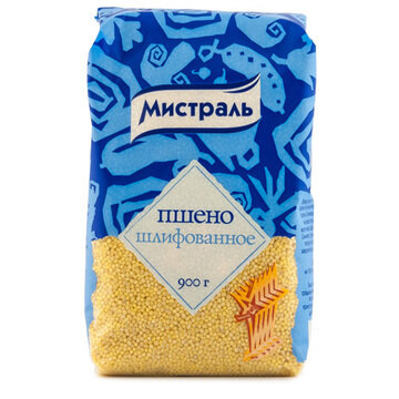 Пшено Мистраль шлифованное, 900г