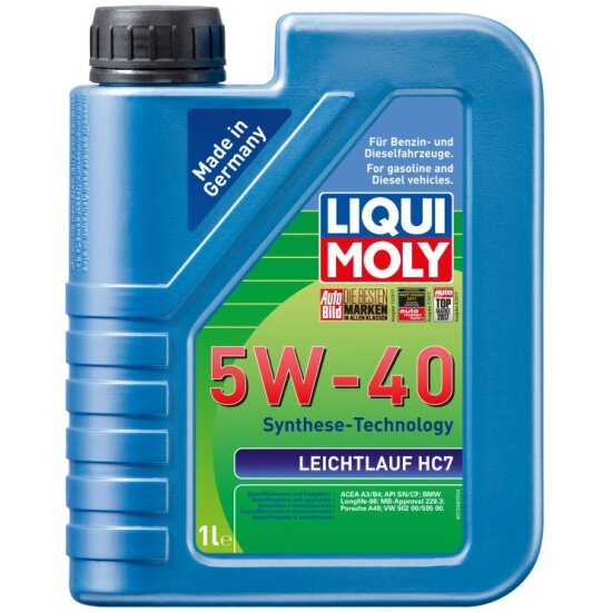 Моторное масло LIQUI MOLY Leichtlauf HC 7 5W-40 HC-синтетическое 1 л (1346)