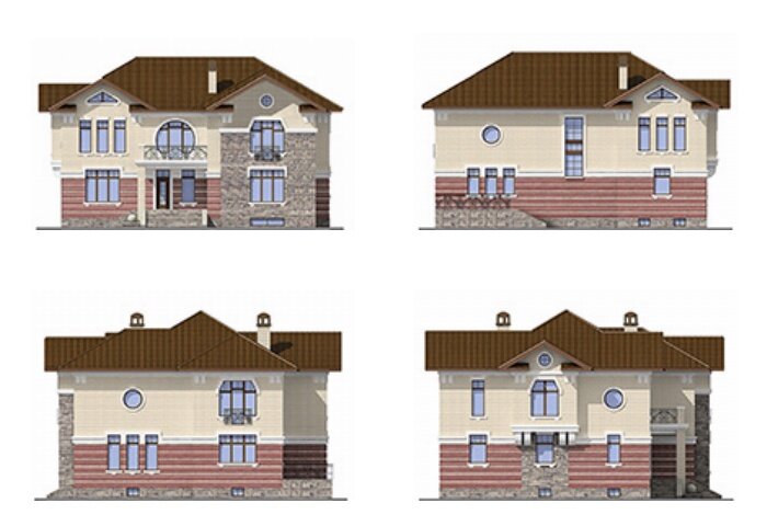 Проект дома Plans-42-04 (472 кв.м, поризованный кирпич) - фотография № 2