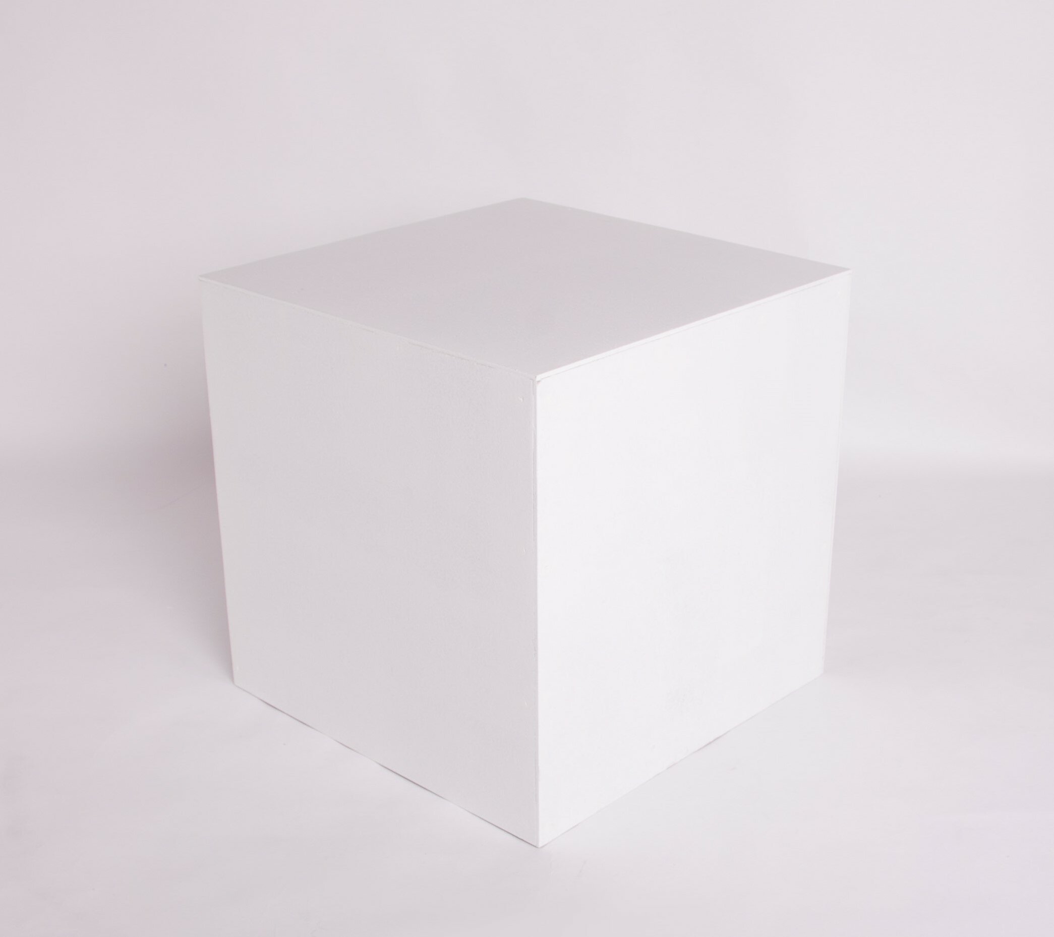 Куб-подиум для фотосъемки, деревянный, белый, 50 см