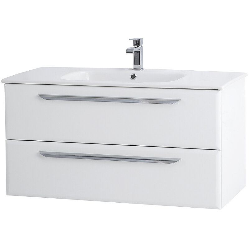Тумба под раковину Cezares ECO-CER-1000-2C-SO-BO матовая - фото №2