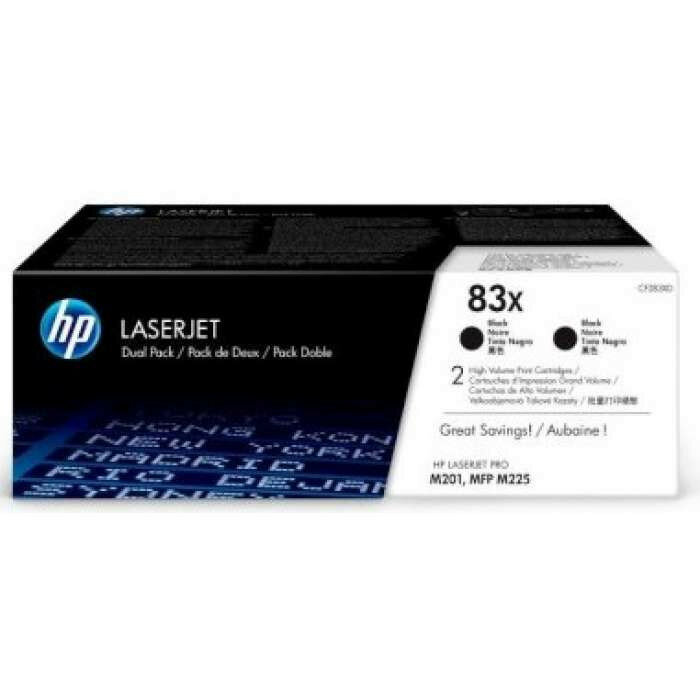 Картридж Cartridge HP 83X для LJ M125/ M127 (2 х 2 200 стр.), черный, упаковка из 2 шт.