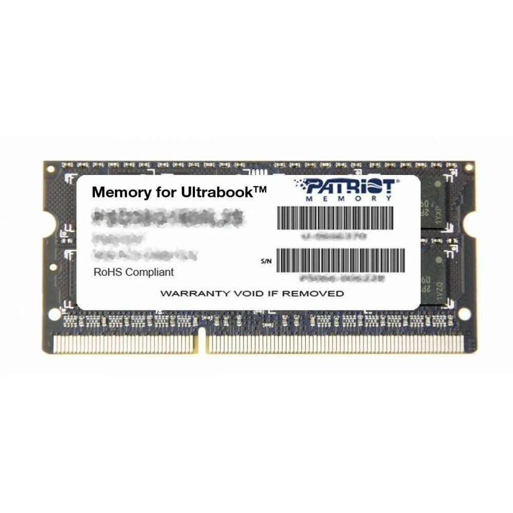 Оперативная память Patriot Memory 8Gb DDR-III 1600MHz Patriot Low Voltage SO-DIMM ( ) (PSD38G1600L2S)