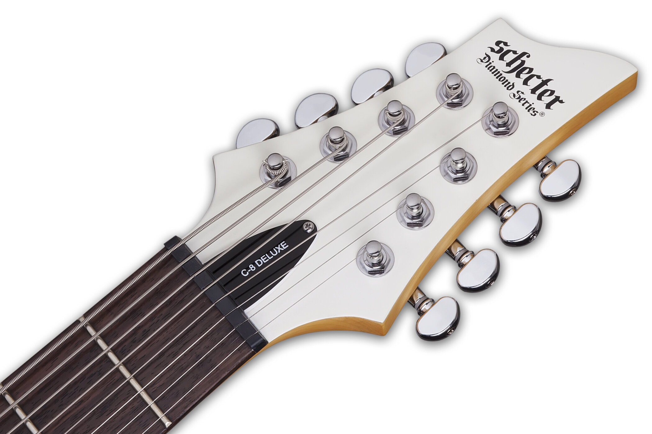 Schecter C-8 Deluxe SWHT Гитара электрическая восьмиструнная крепление грифа: на болтах