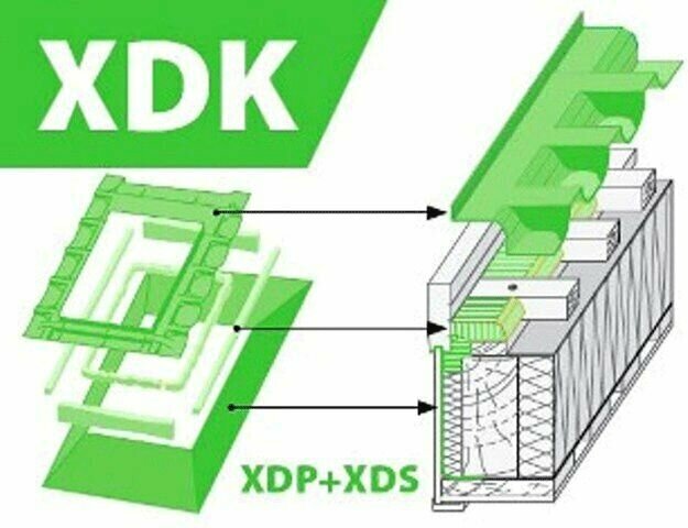 Комплект окладов гидро-пароизоляционный XDK-RU 114х140 для мансардного окна FAKRO факро - фотография № 4