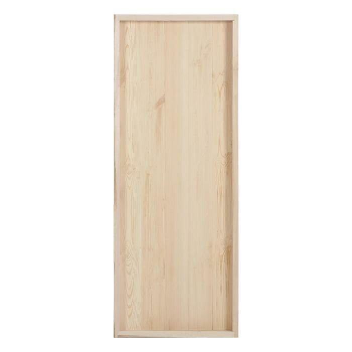 Дверной блок для бани, 180×70см, из сосны, на клиньях, массив, "Добропаровъ" - фотография № 3