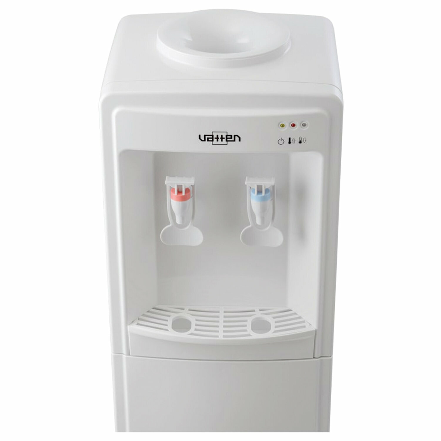 Кулер для воды VATTEN V09WE, напольный, нагрев/охлаждение электронное, шкаф, 2 крана, белый, 7253 - фотография № 3