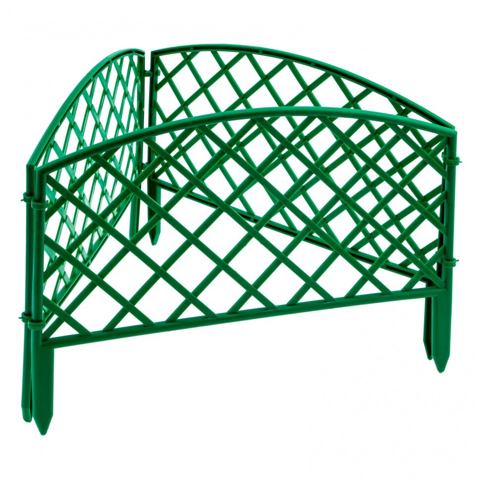 Забор декоративный "Сетка", 24 х 320 см, зеленый, Россия, Palisad - фотография № 1
