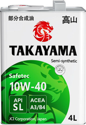 Полусинтетическое моторное масло Takayama 10W-40 SL/CF