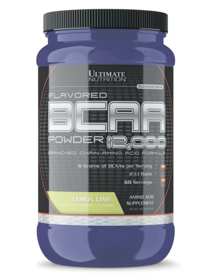 Ultimate Nutrition BCAA 12000 457 г (Лайм-лимон)