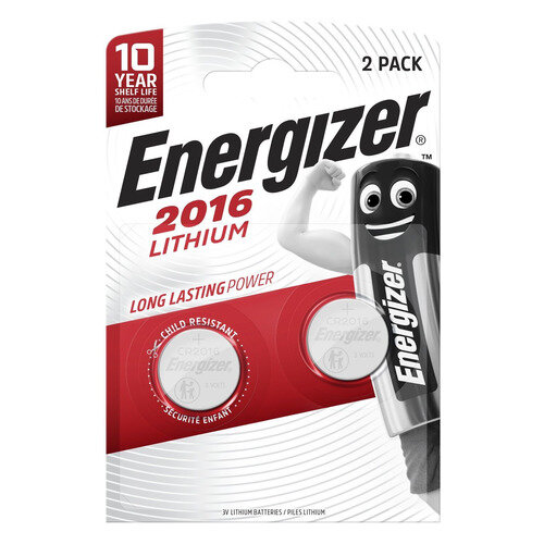 CR2016 Батарейка Energizer FSB2, 2 шт.