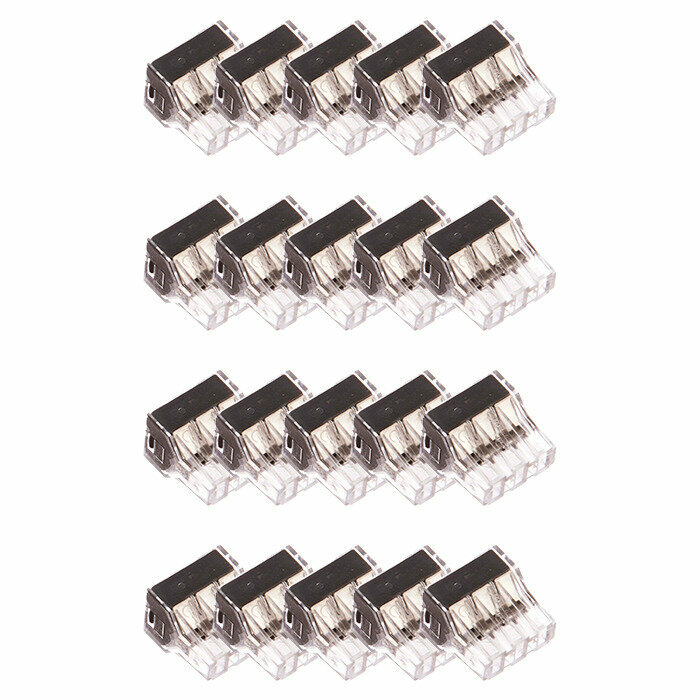 фото Комплект соединительных клемм СВЕТОЗАР 6-и проводная, 400В, 24А, 0,75-2,5мм2, 10(уп) х 2(шт), 49170-6