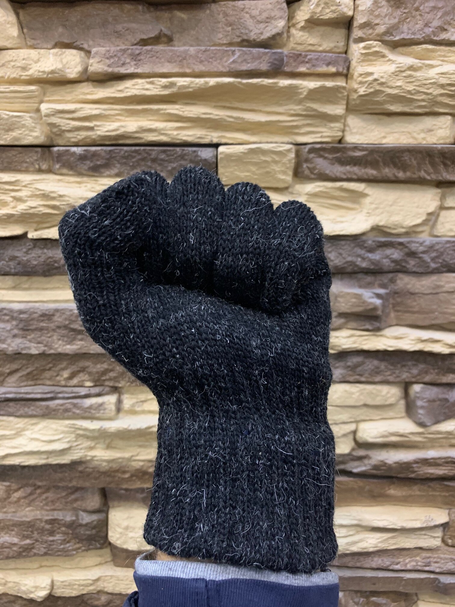 Плотные полушерстяные перчатки без покрытия Master-Pro® русский ЛЕС, плотность 10/10, 1 пара - фотография № 5