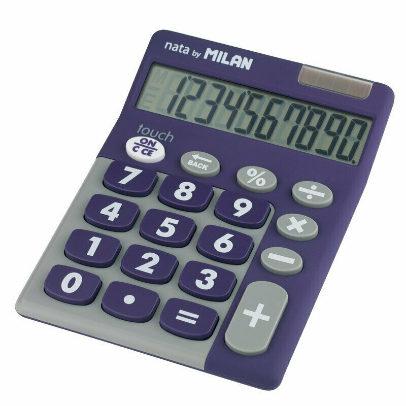 Калькулятор настольный Milan 150610TDPRBL 10-разрядный фиолетовый, 973139