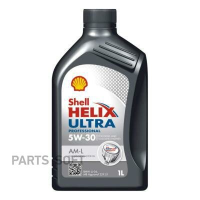 SHELL 550042563 5W-30 1L HELIX ULTRA PRO AM-L   