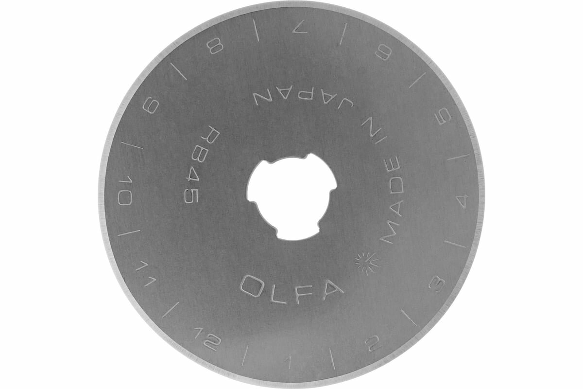 Лезвие круглое для ножей RTY-2/G, RTY-2/DX, 45-C (45х0.3 мм) OLFA OL-RB45-1