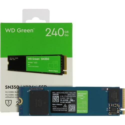 SSD Western digital Green SN350 240 Гб WDS240G2G0C