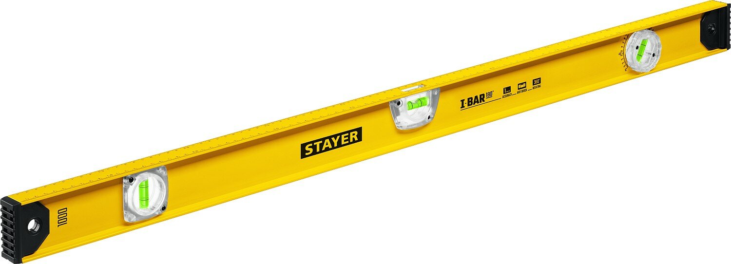 STAYER I-Bar 180 1000 мм двутавровый уровень с поворотным глазком (3470-100)