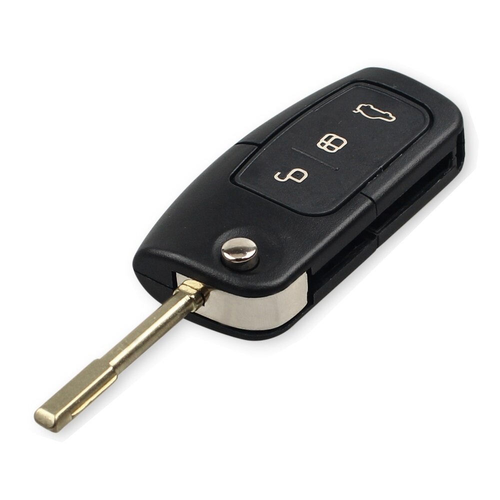 ключ зажигания Ford/ корпус ключа зажигания Ford/ выкидной ключ 3 кнопки  круглое жало /ремкомплект ключа Ford