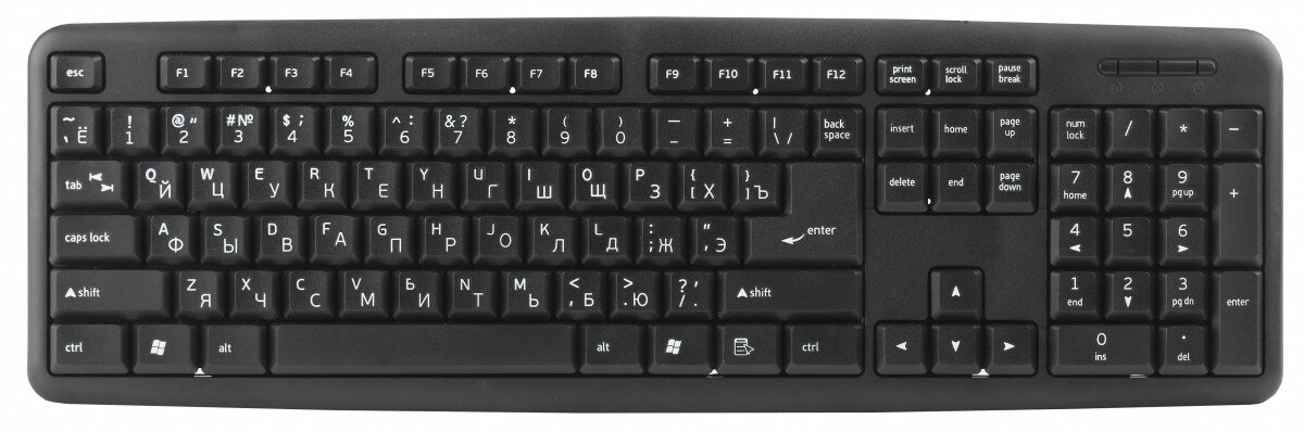 Intro Клавиатура проводная Intro KU100 Black