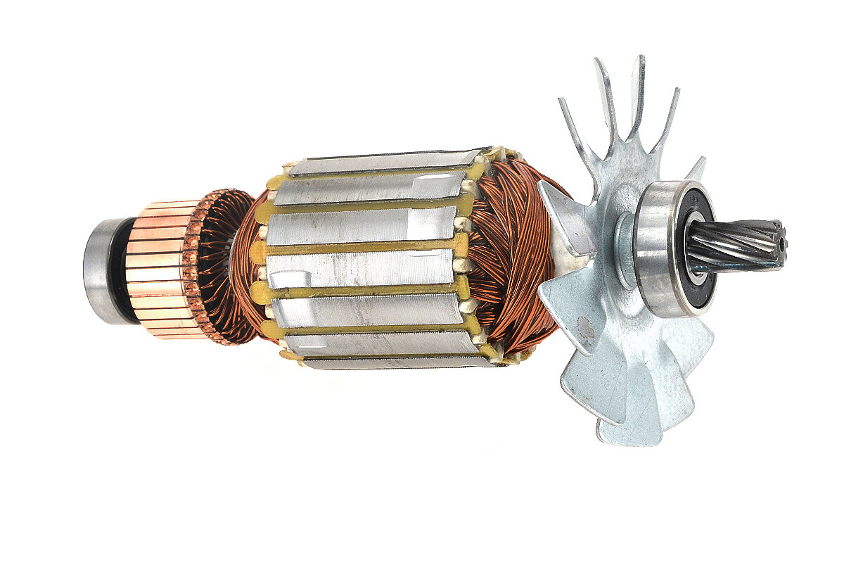Ротор (L-181 мм, D-53 мм, 9 зубов, наклон вправо) подходит для станка распиловочного многофункционального ЗУБР ЗПДС-255-1500, ЗПДС-255-1600С