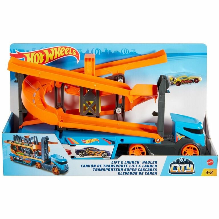 Hot Wheels Сити Подними и запусти с хранилищем для машинок, GNM62