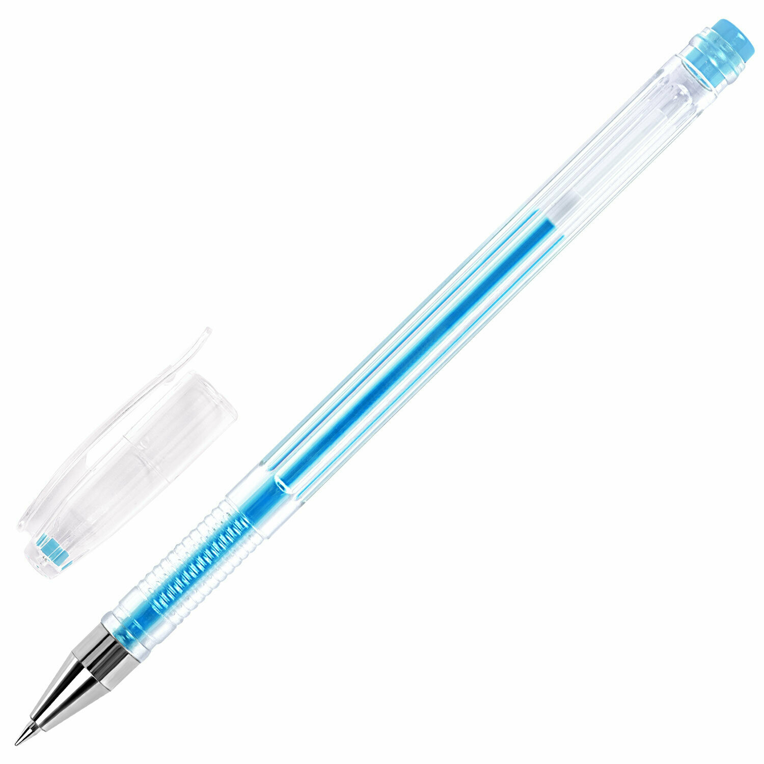 Ручки гелевые неон BRAUBERG "EXTRA", набор 6 цветов, узел 0,7 мм, линия 0,35 мм, 143911 - фотография № 5