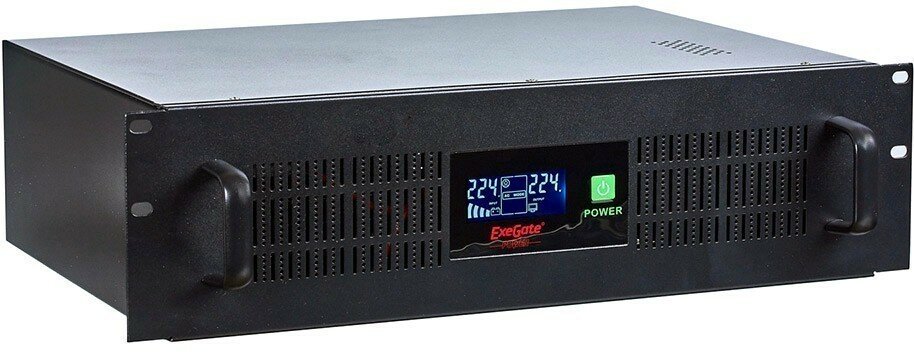 Источник бесперебойного питания Exegate ServerRM UNL-1500.LCD.AVR.C13.RJ.USB.3U (EP285776RUS)