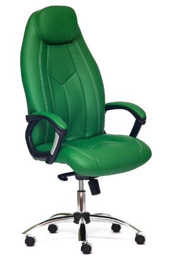 Кресло офисное TetChair BOSS люкс хром 36-001/36-001/06, green